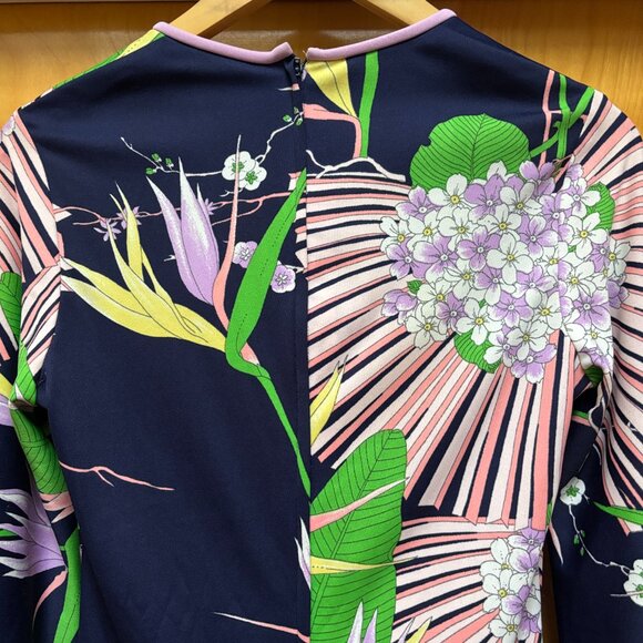 VINTAGE Jeannene Booher Tropical Jersey Dress - Picture 10 of 10